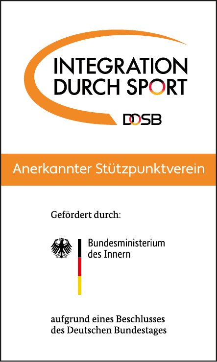 Anerkannter Stützpunktverein DOSB (Integration durch Sport), gefördert durch das Bundesministerium des Innern